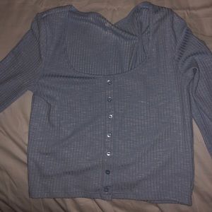 Pacsun cropped long sleeve top